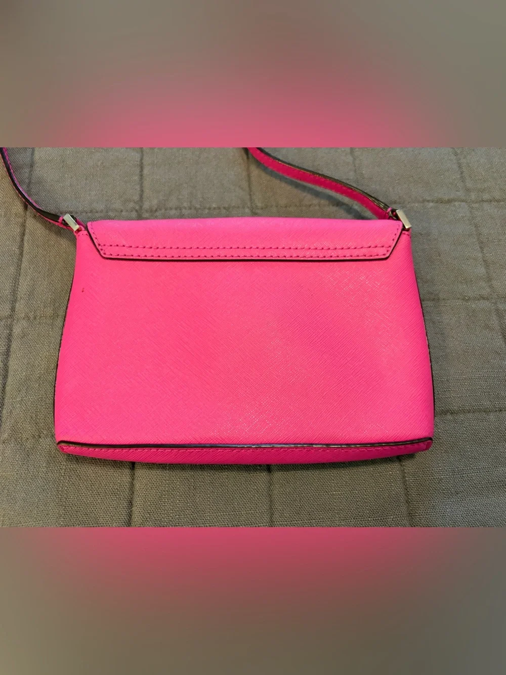 Kate Spade Newbury Lane Sally Turn Lock  leather Crossbody Bag